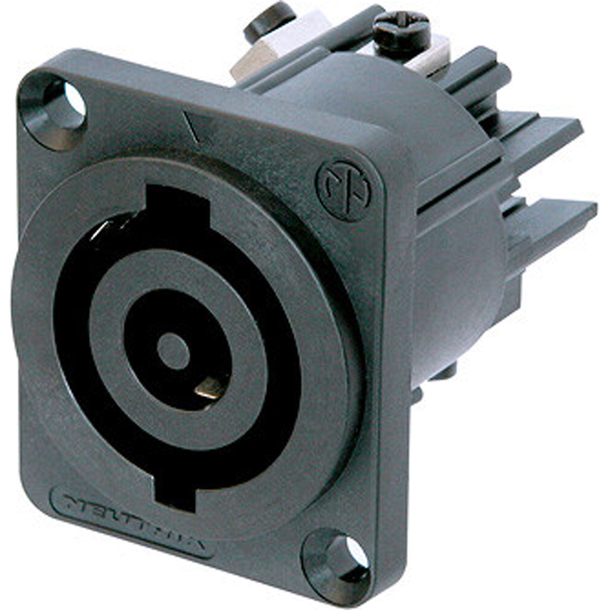 Neutrik NAC3MP-HC powerCON 32 Amp High Current Chassis Connector (Black, Box of 40)