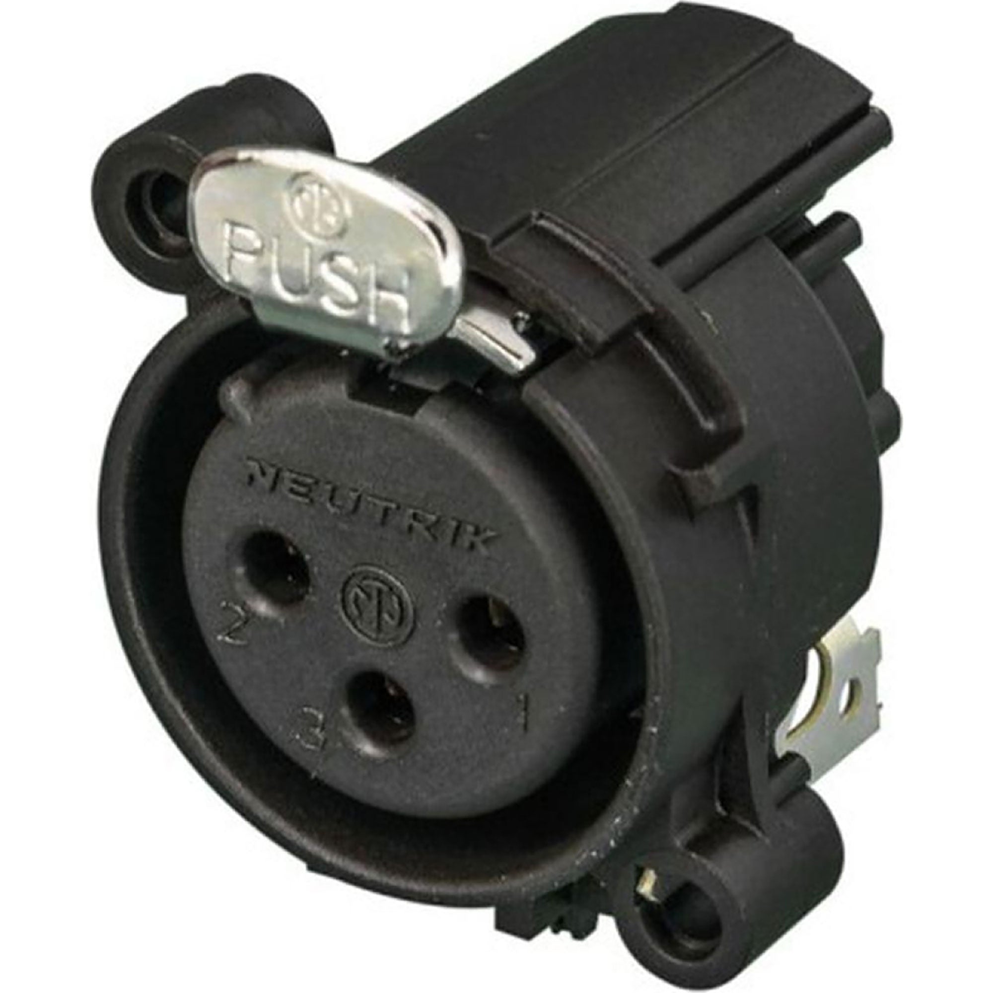 Neutrik NC3FAH1 Horizontal PCB Female 3-Pin XLR Chassis Connector (Box of 100)