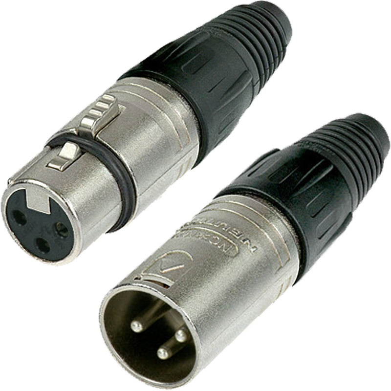 Neutrik XLR Connectors 3-Pin Male and Female Set X Series (Nickel/Silver)
