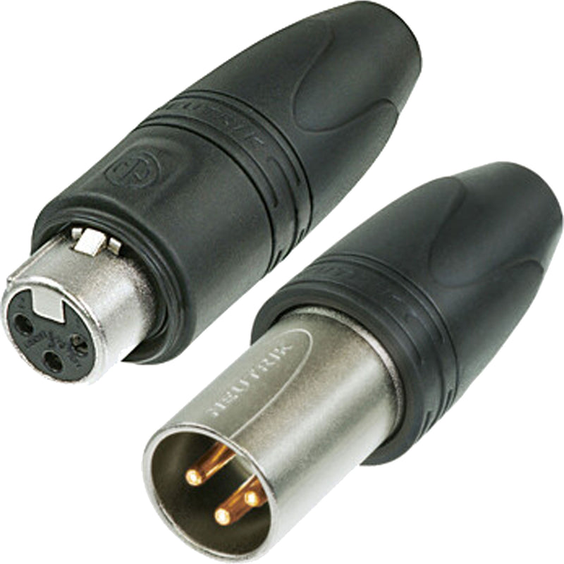 Neutrik XLR Connectors 3-Pin Male and Female Set XX-HD Series (Nickel/Gold)
