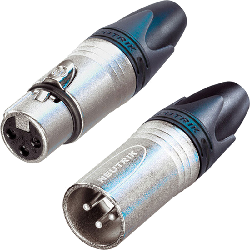 Neutrik XLR Connectors 3-Pin Male and Female Set XX Series (Nickel/Silver)
