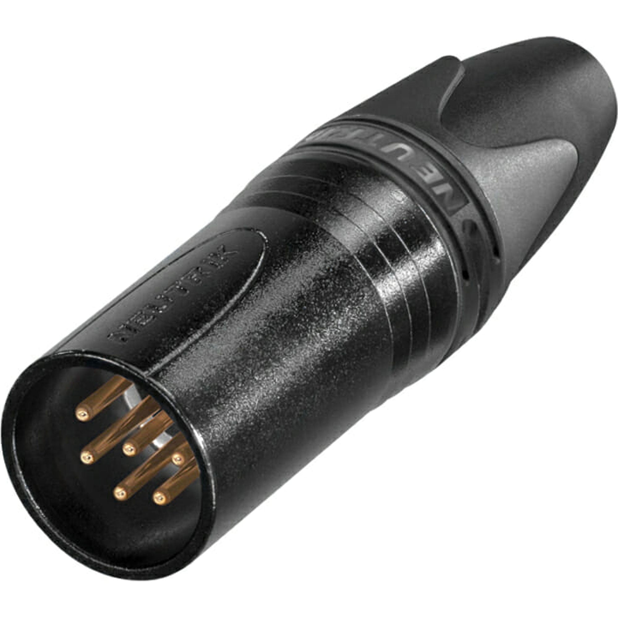 Neutrik NC6MXX-B Male 6-Pin XLR Cable Connector (Black/Gold, Box of 25)
