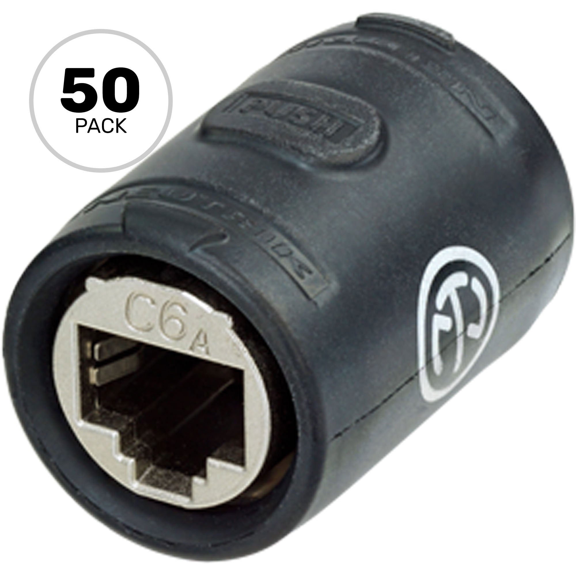 Neutrik NE8FFX6-W etherCON Cat 6a Feedthrough Coupler (Box of 50)