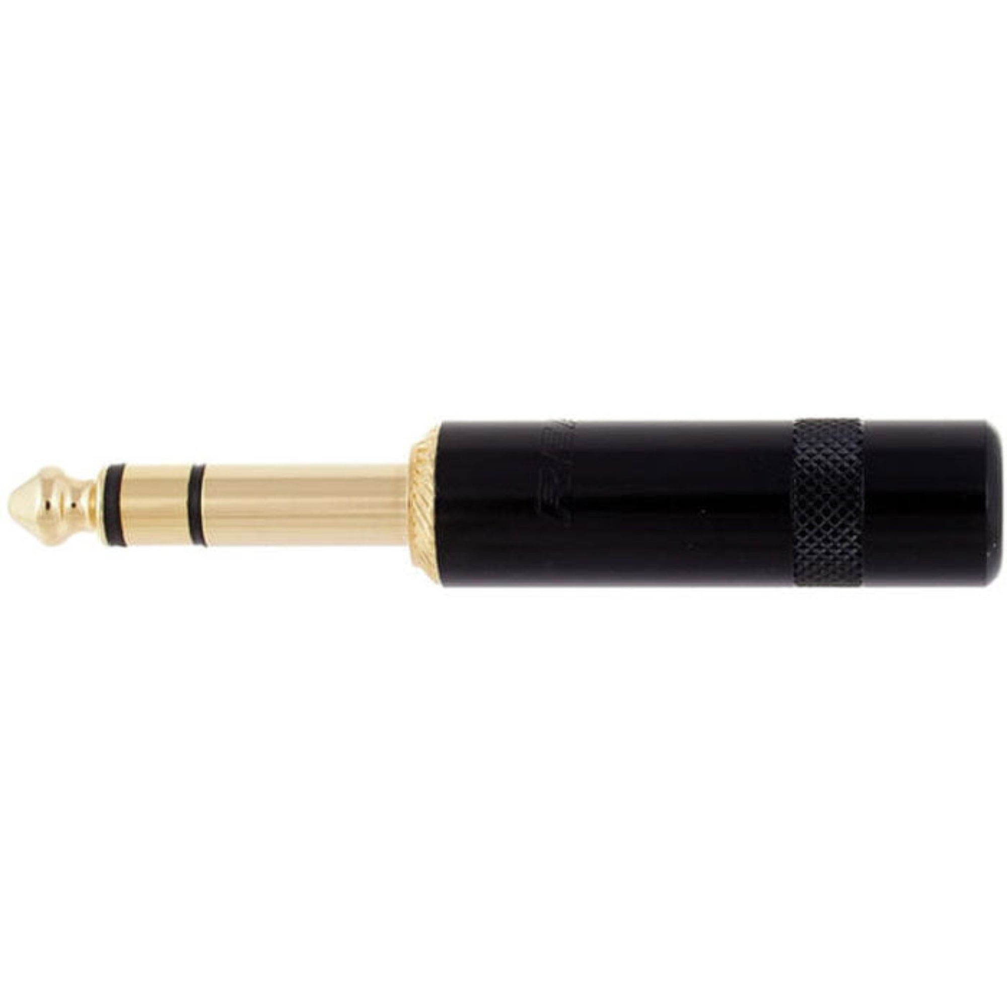 Neutrik Rean NYS228BG 1/4" Stereo Phone Long Barrel Plug (Black/Gold, Box of 100)