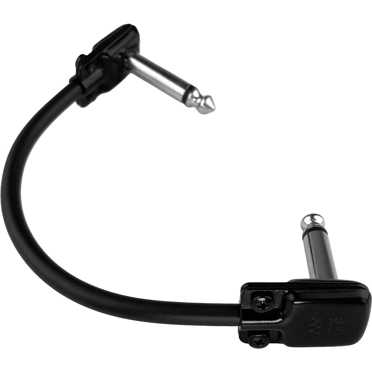 Performance Audio Professional Low-Profile Right Angle Guitar Patch Cable with SquarePlugs (6")