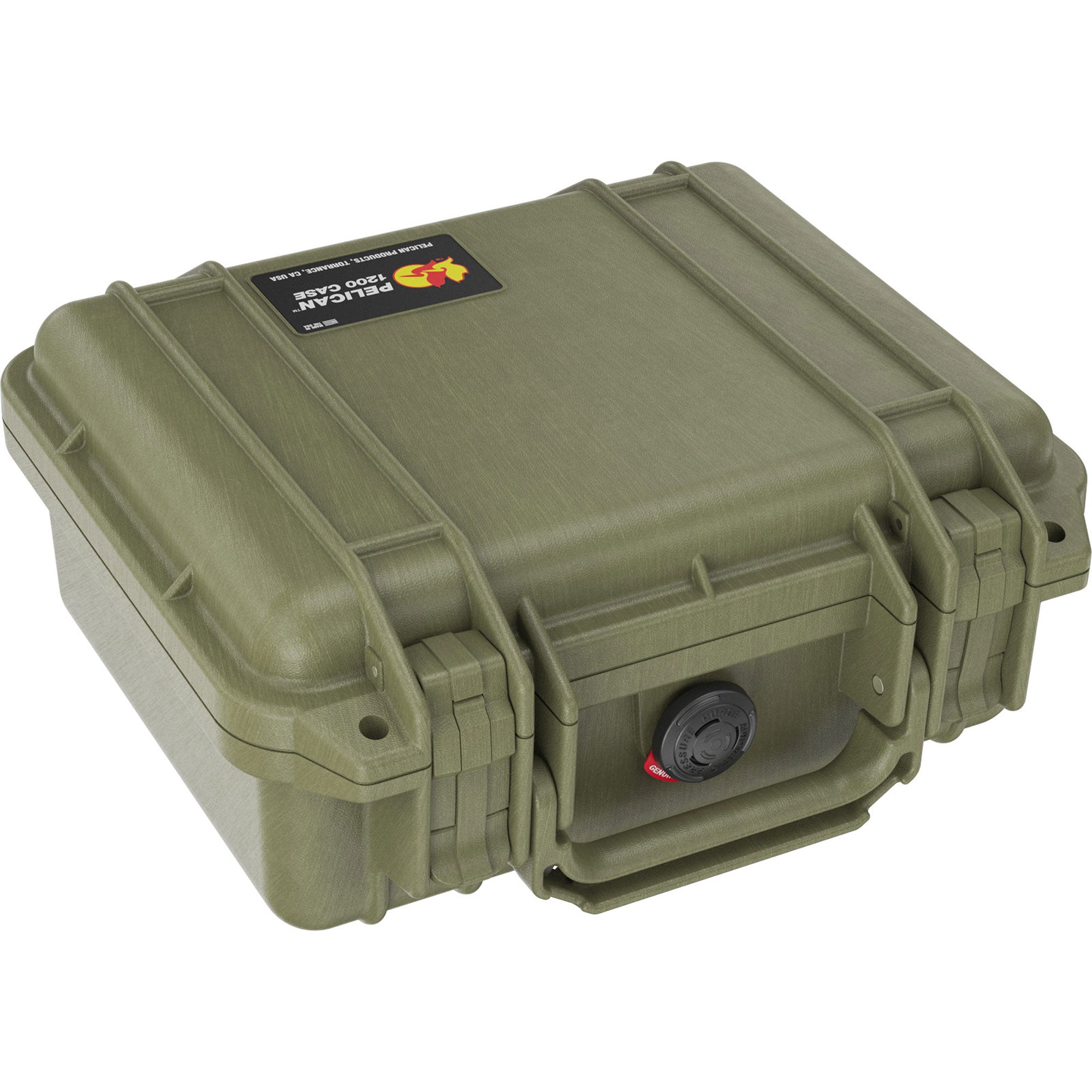 Pelican 1200NF Protector Case without Foam (Olive Drab OD Green)