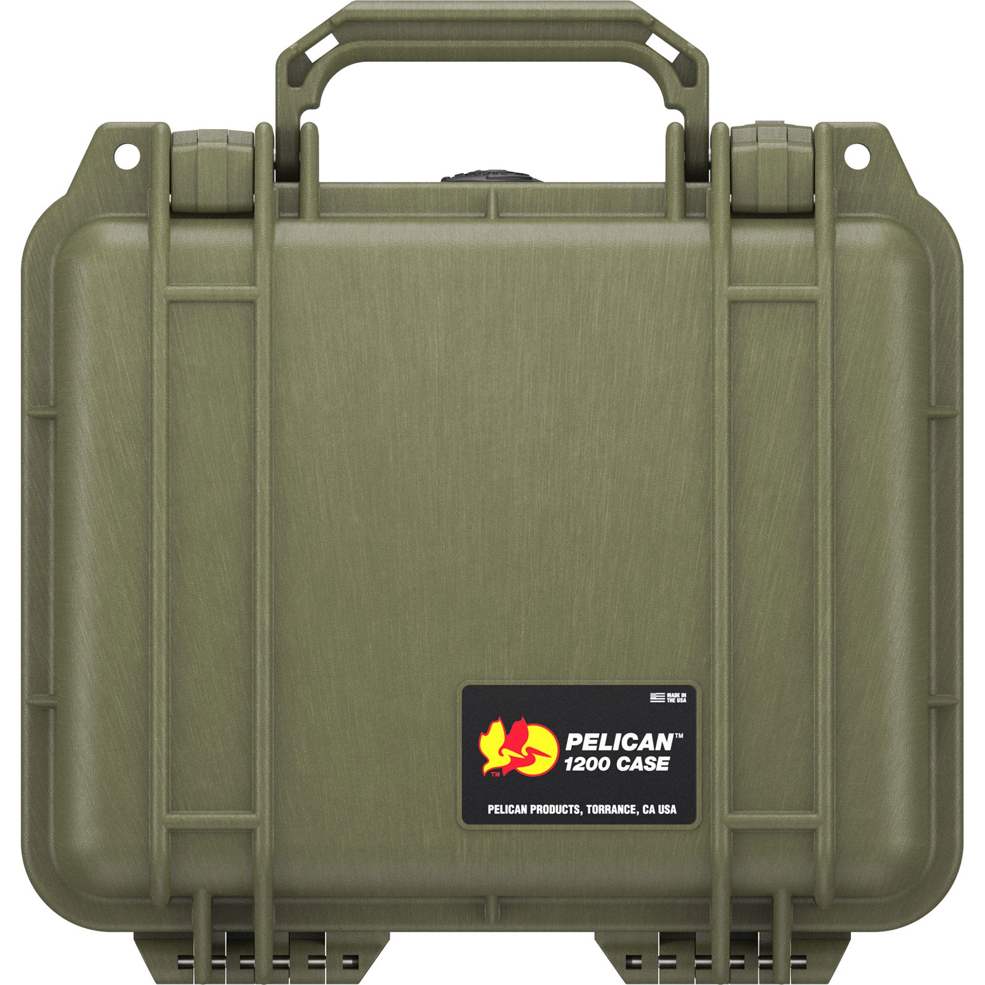 Pelican 1200NF Protector Case without Foam (Olive Drab OD Green)