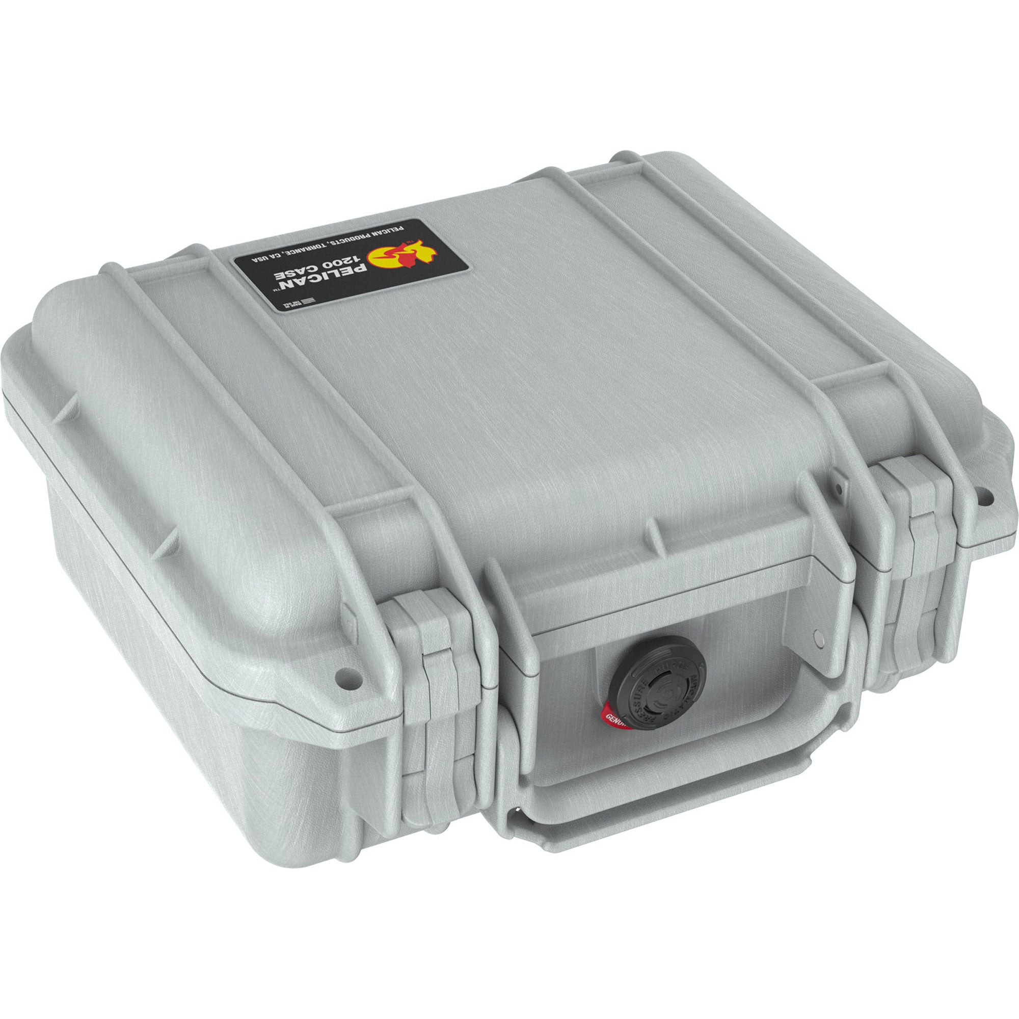 Pelican 1200NF Protector Case without Foam (Silver)