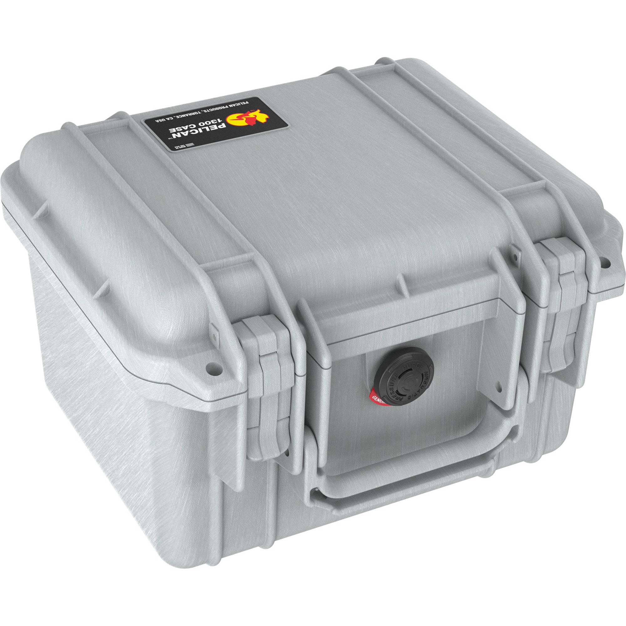 Pelican 1300NF Protector Case without Foam (Silver)