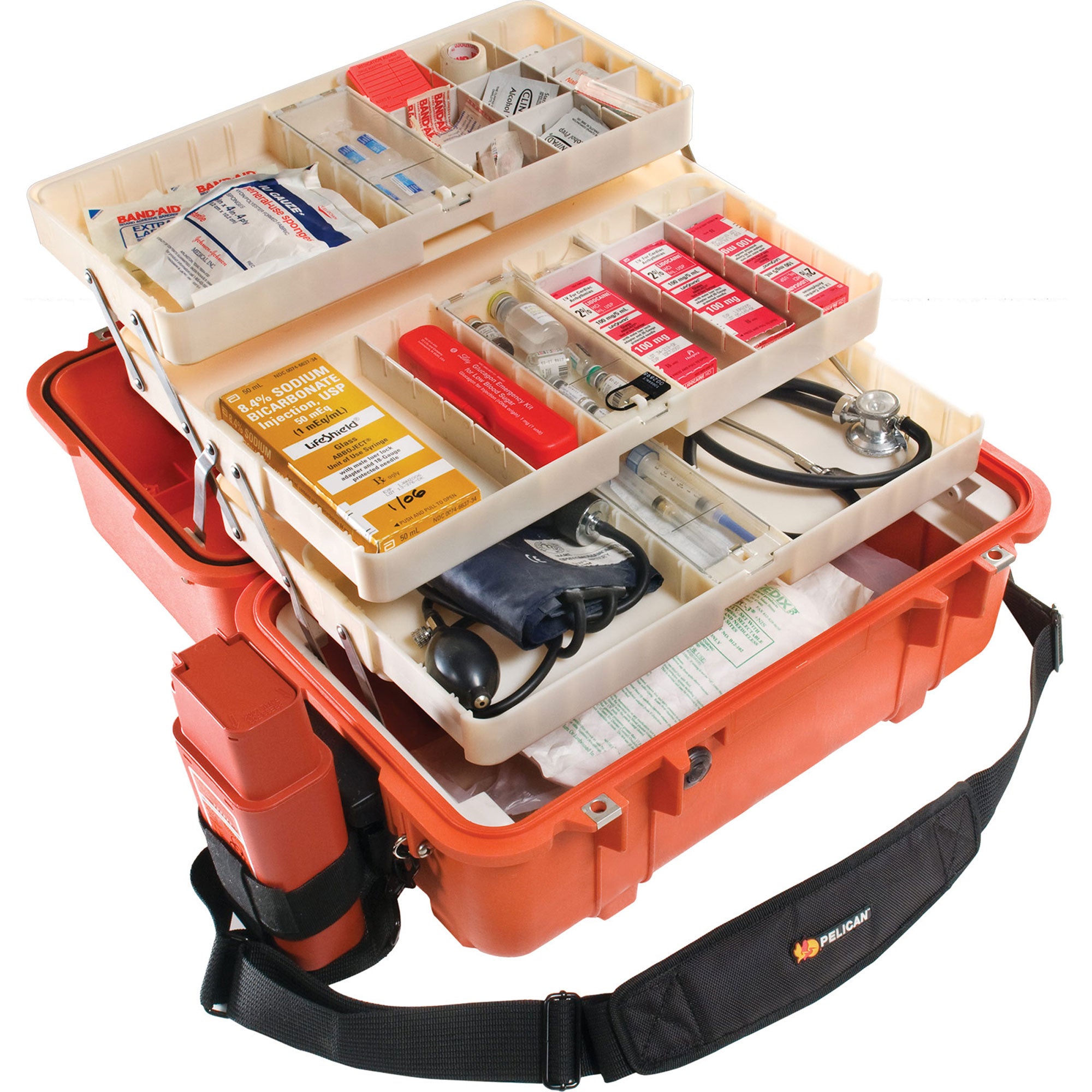 Pelican 1460EMS Protector EMS Case with EMS Organizer/Divider Set (Orange)