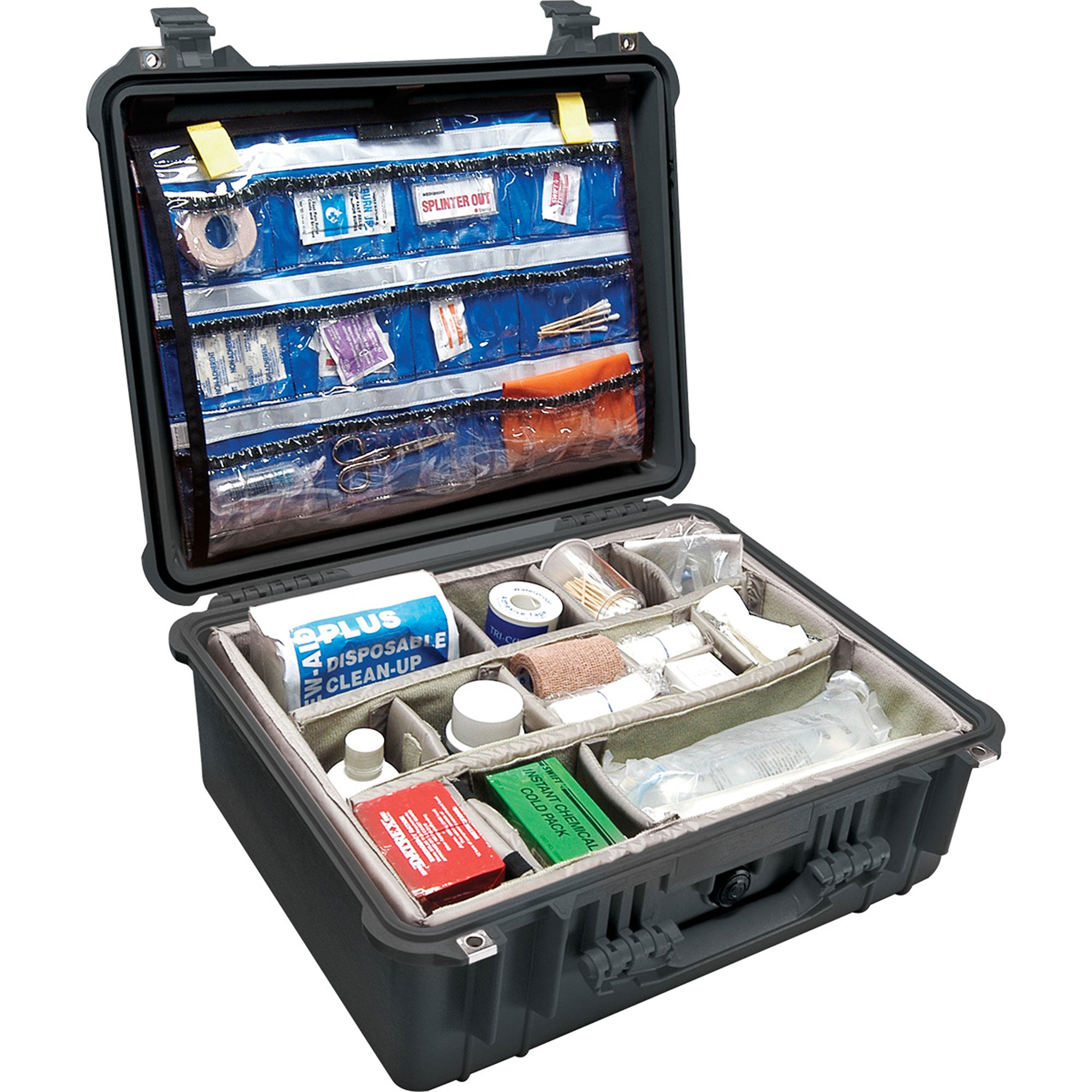 Pelican 1550EMS Protector Case with EMS Organizer and Dividers (Black)