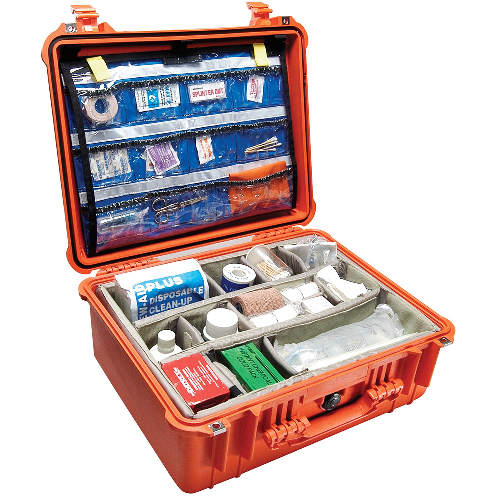 Pelican 1550EMS Protector Case with EMS Organizer and Dividers (Orange)