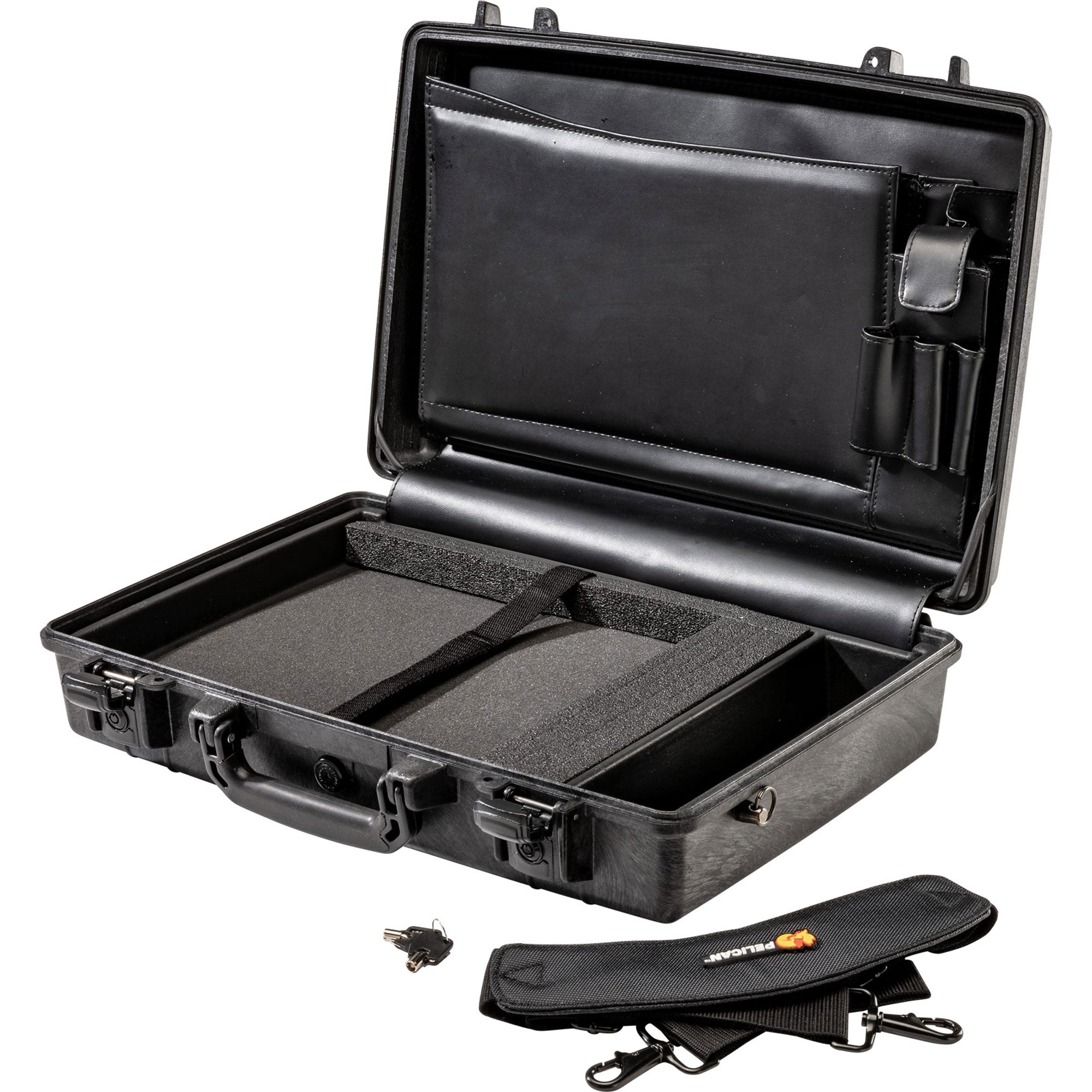 Pelican 1490CC1 Protector Laptop Case with Lid Organizer and Tray (Black)