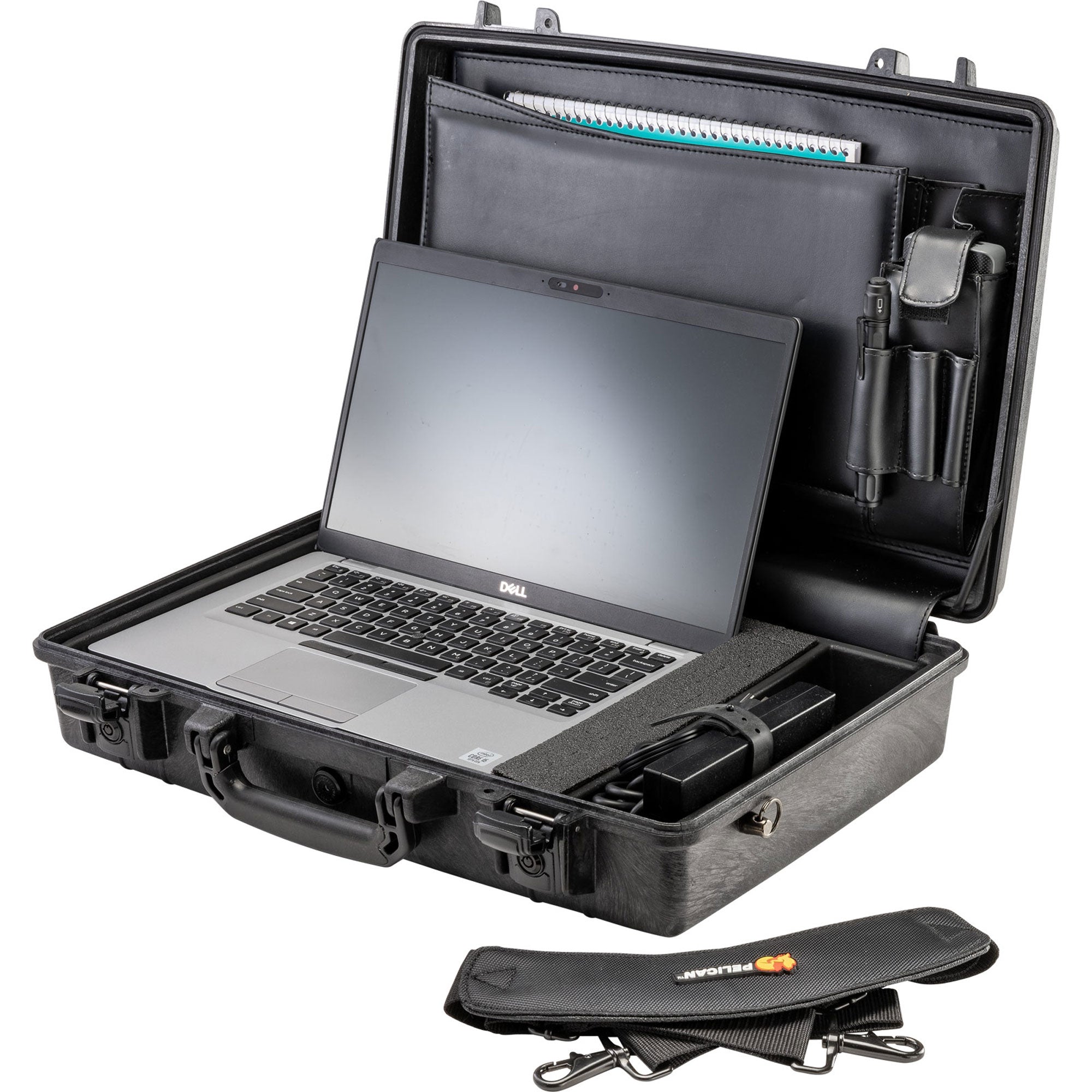 Pelican 1490CC1 Protector Laptop Case with Lid Organizer and Tray (Black)