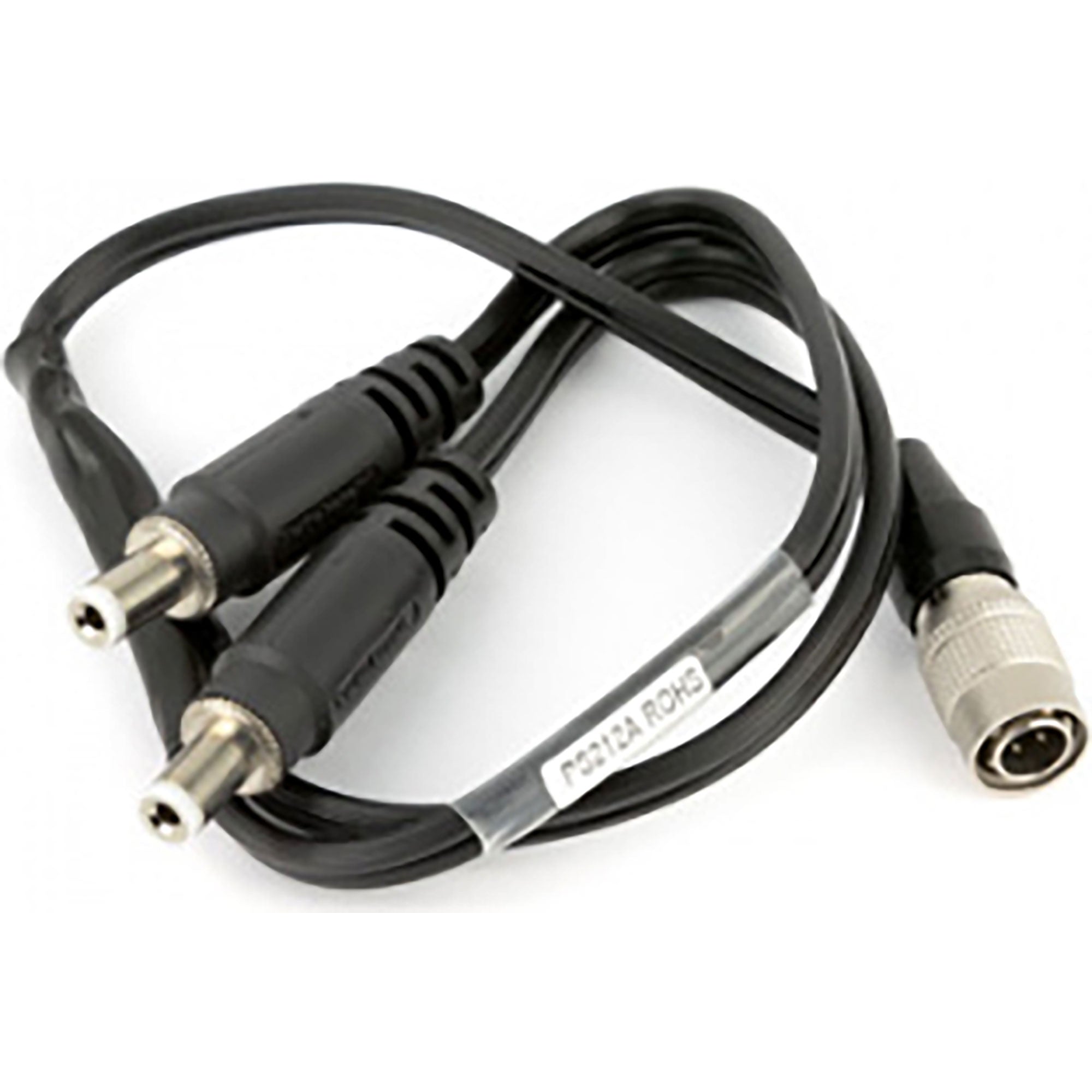 Lectrosonics PS212A 12" Power Cable, Hirose4 to Two DC Coax Connectors