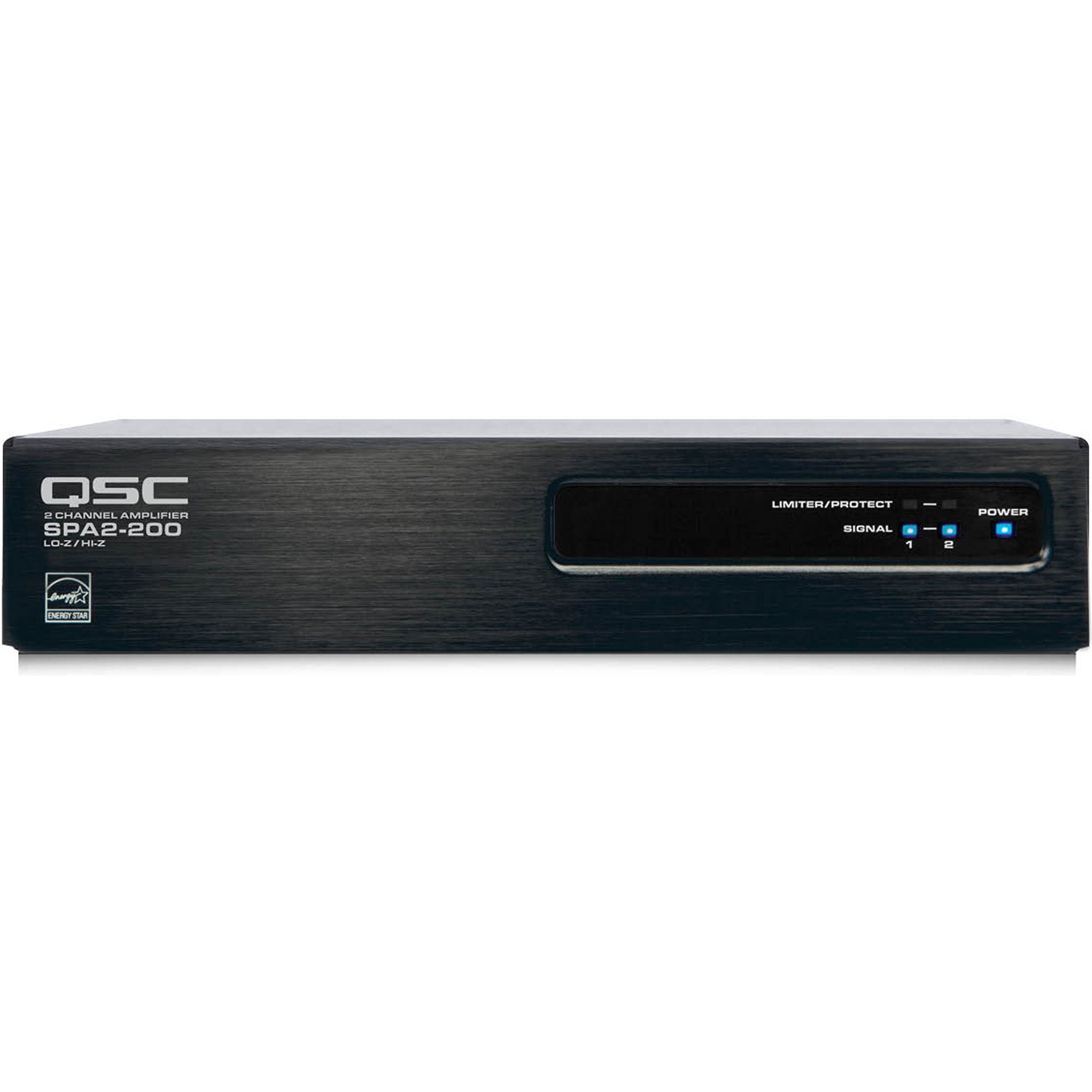 QSC SPA2-200 Energy Star 2-Channel Power Amplifier (200W)