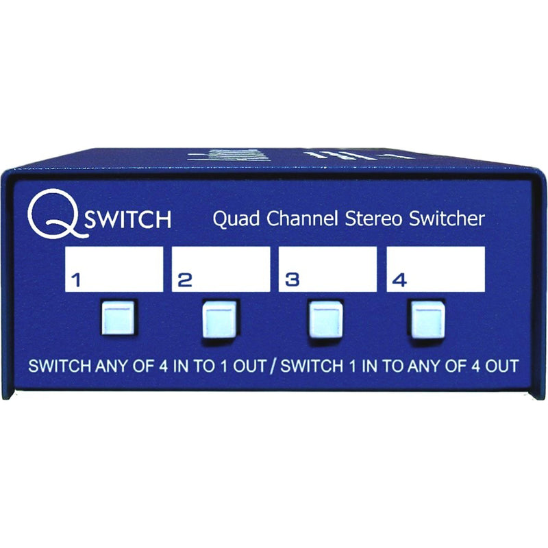 ARX QS-1 Q Switch Quad Channel 4x1 or 1x4 Stereo Audio Switcher