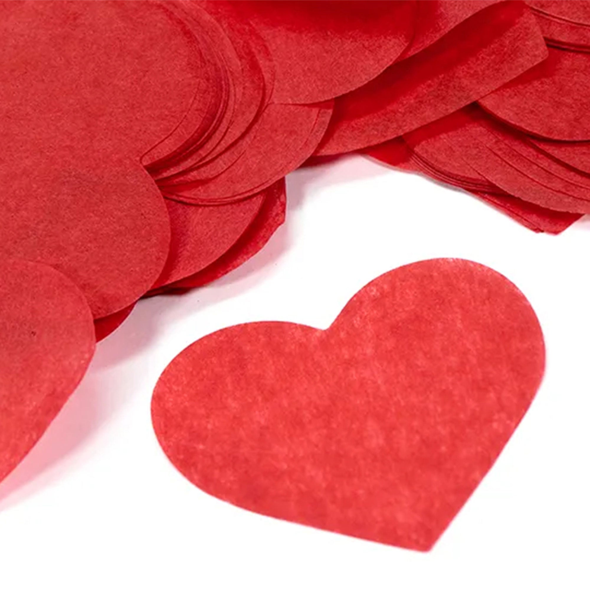 Grand Majestic FX Pro Fetti 1lb Bag of 2in Free Flow Hearts Confetti (Red)