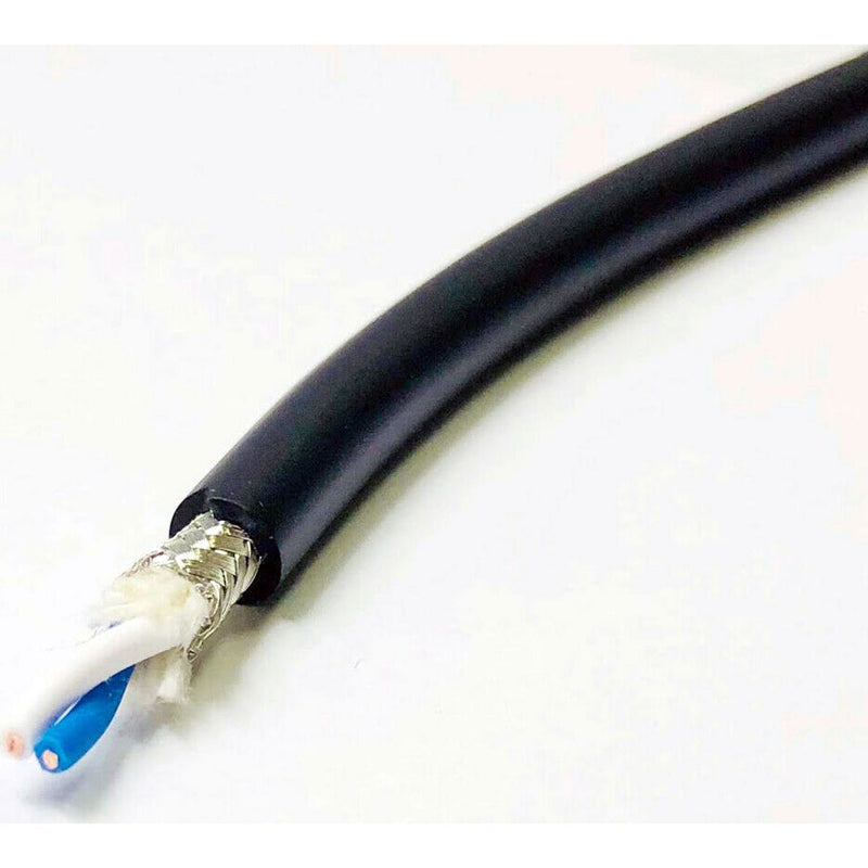 Canare L-2T2S 2-conductor Microphone Cable (Black, 328'/100m)