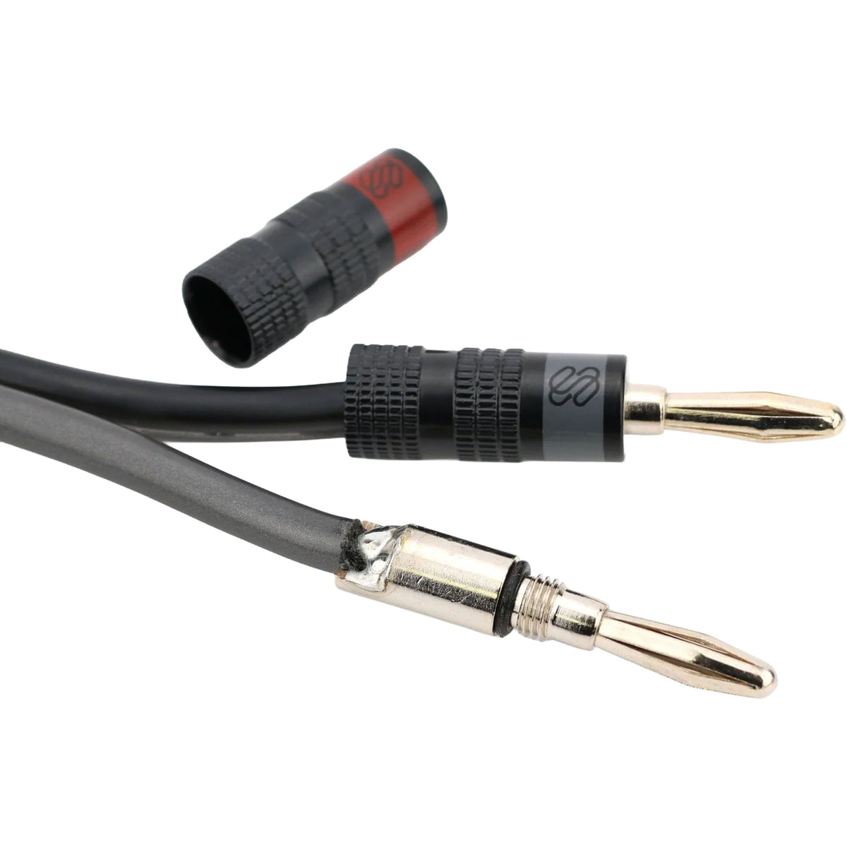 Sewell Silverback Pro Nickel Plated Solder & Screw Banana Plugs Bi-Wire Kit (2 Red & 2 Black) Image 4