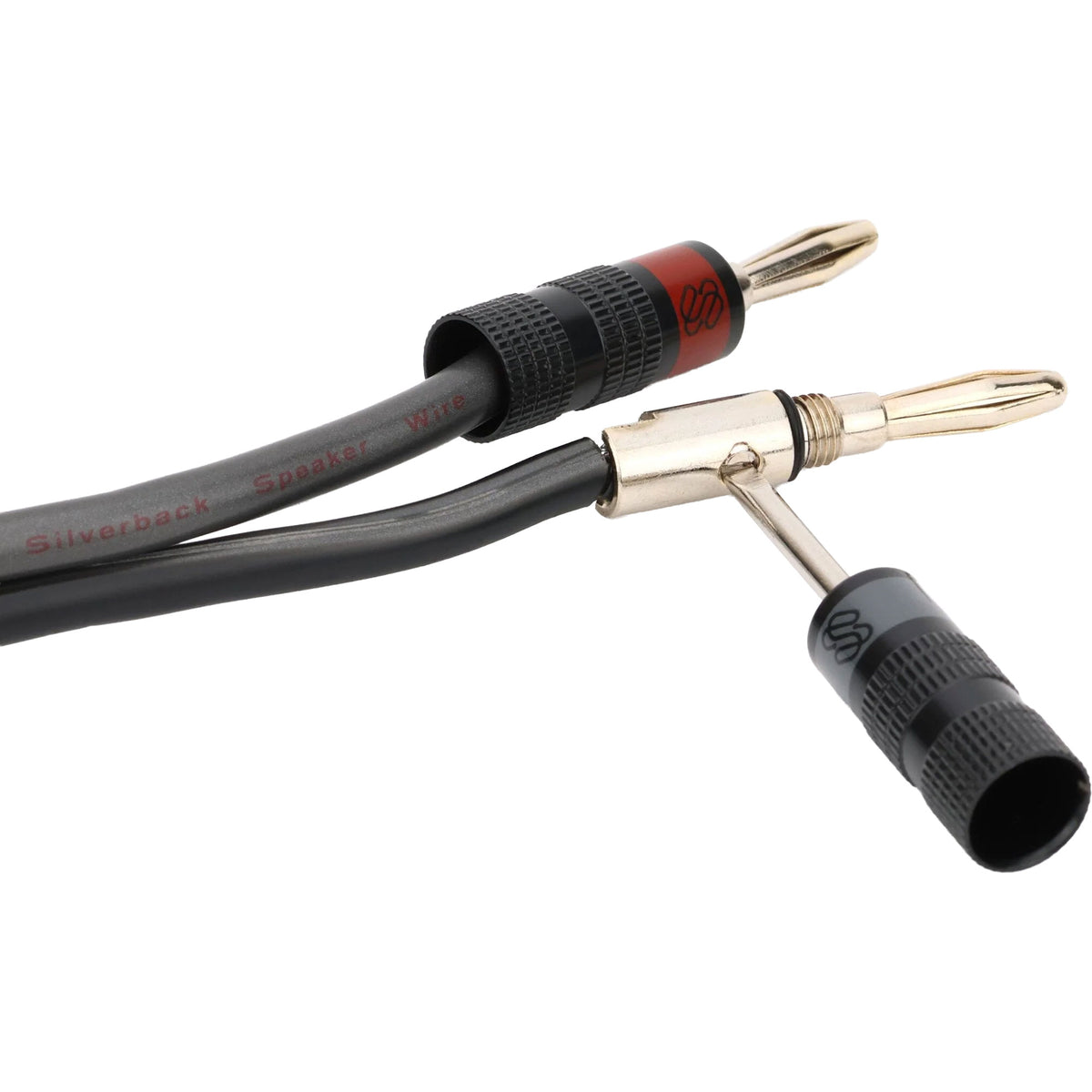 Sewell Silverback Pro Nickel Plated Solder & Screw Banana Plugs Bi-Wire Kit (2 Red & 2 Black) Image 5