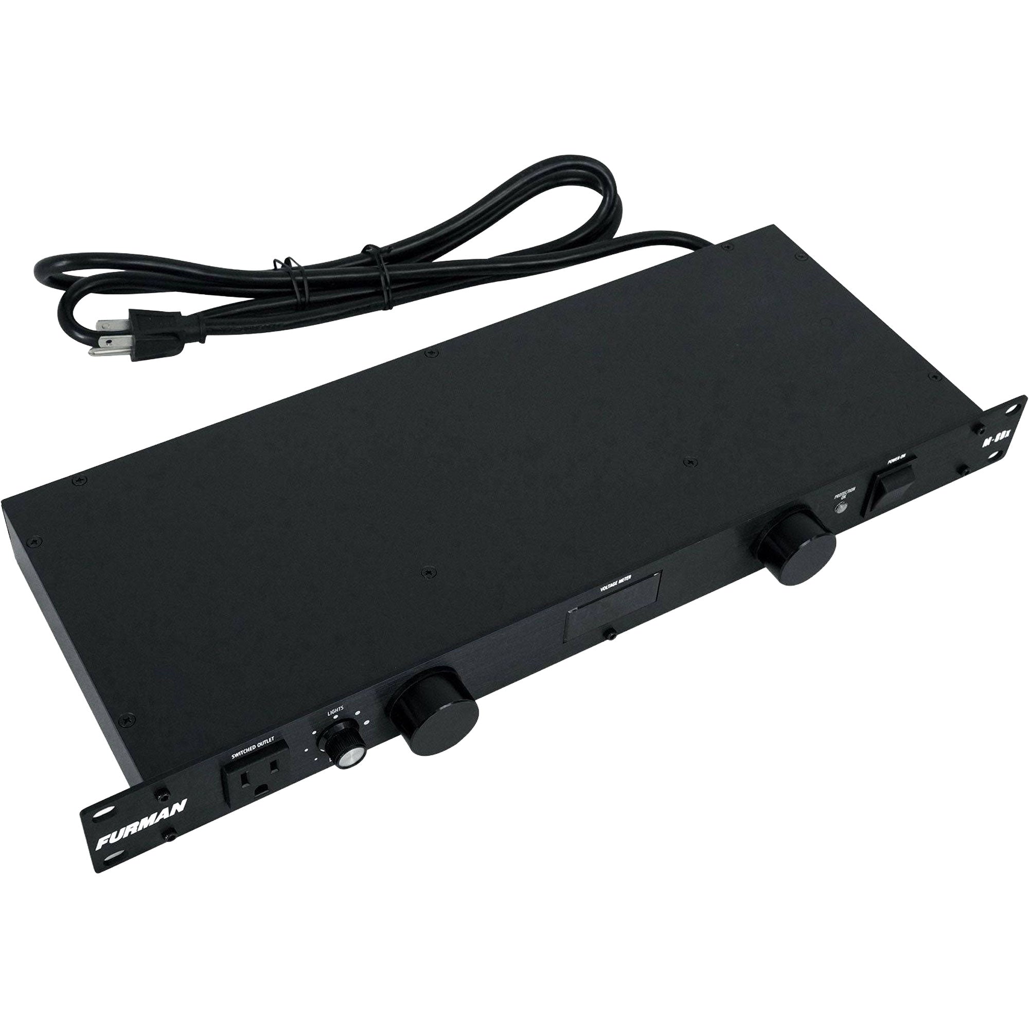 Furman M-8Dx Merit Series 9-Outlet Power Conditioner & Surge Protector with Voltmeter