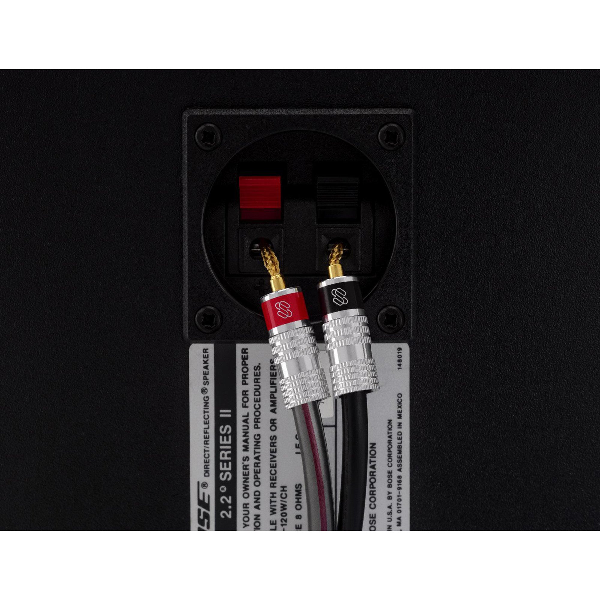 Sewell Silverback Gold Plated Flex Pin Speaker Plugs (1 Red & 1 Black)