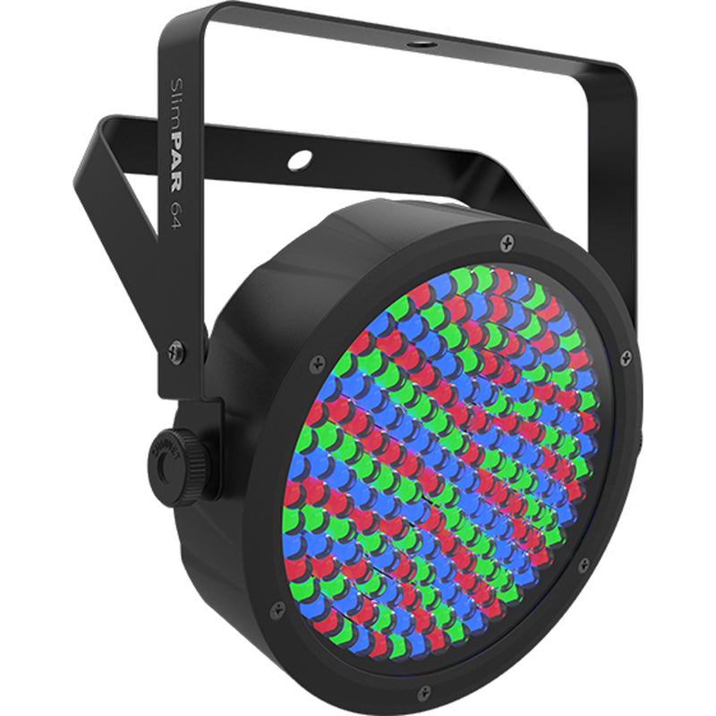 Chauvet DJ SlimPAR 64 Low-Profile RGB LED PAR Wash Light with DMX Control (Black)
