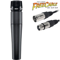 Shure SM57 Dynamic Instrument Microphone with FREE 20' XLR Cable Image 1