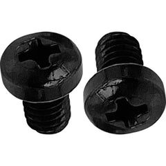 Custom Cable 2 Pack of SquarePlug M3x4/BK Black Color Coding Screws Image 1