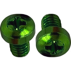 Custom Cable 2 Pack of SquarePlug M3x4/G Green Color Coding Screws Image 1