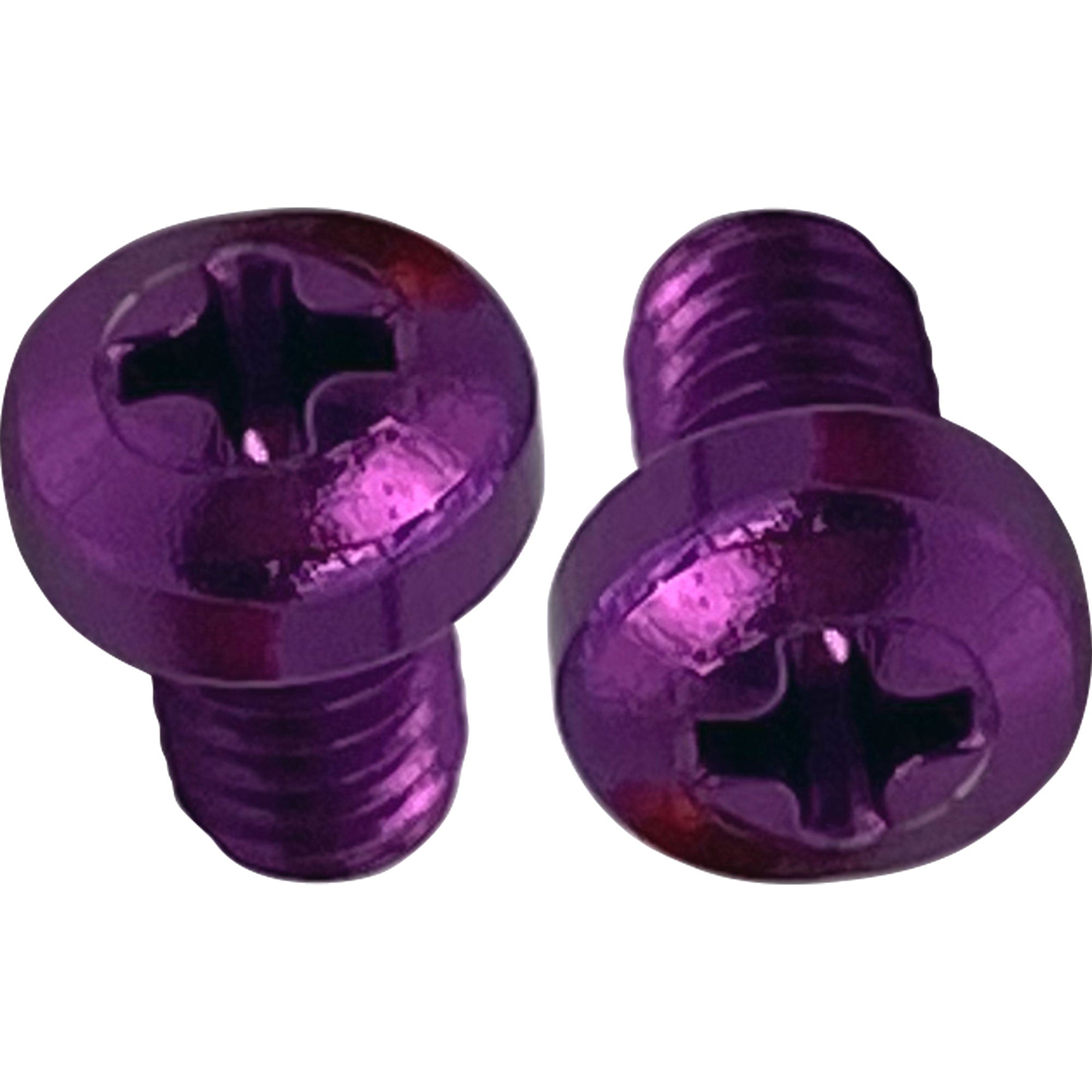Custom Cable 2 Pack of SquarePlug M3x4/P Purple Color Coding Screws