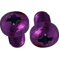 Custom Cable 2 Pack of SquarePlug M3x4/P Purple Color Coding Screws Image 1