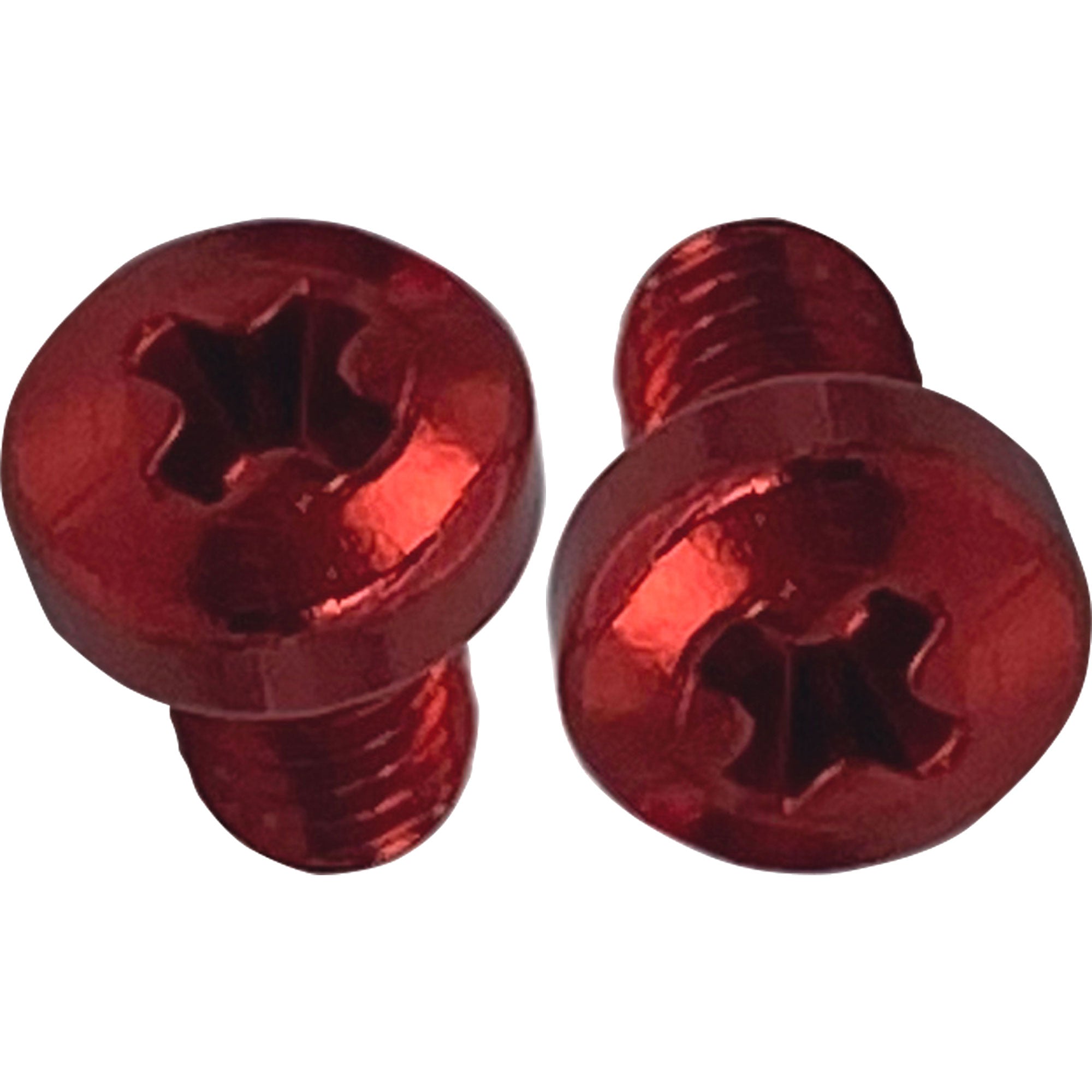 Custom Cable 2 Pack of SquarePlug M3x4/R Red Color Coding Screws