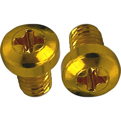 Custom Cable 2 Pack of SquarePlug M3x4/Y Yellow Color Coding Screws Image 1