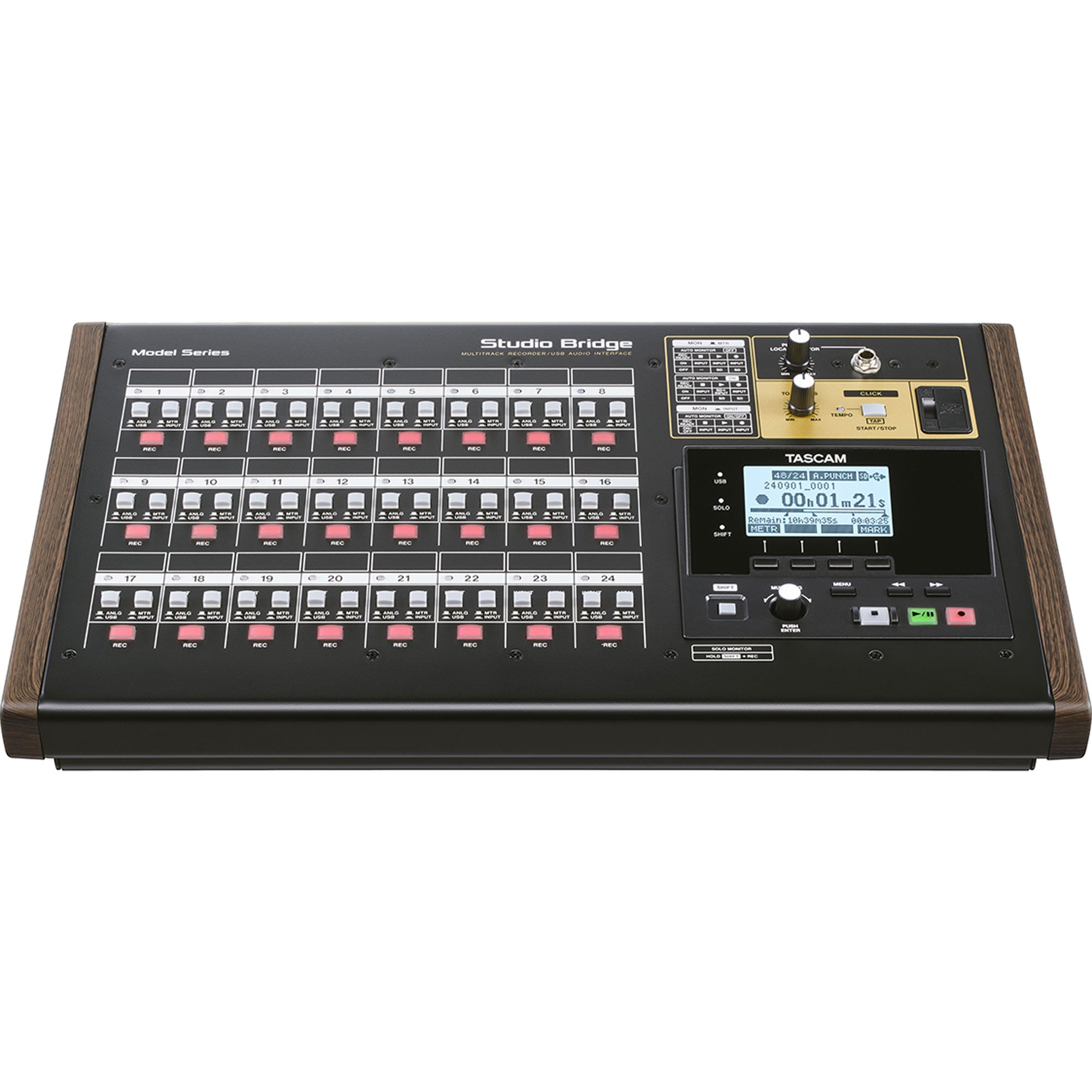 Tascam Studio Bridge 24-Track Recorder and USB Audio Interface with MIDI