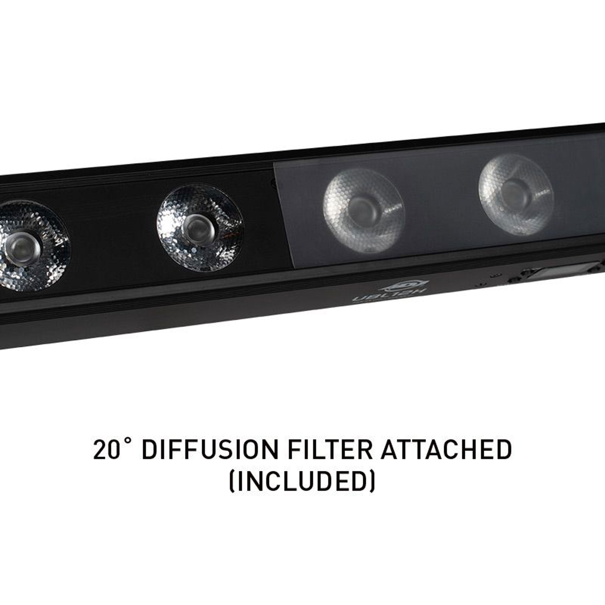 American DJ UBL12H RGBAL+UV Linear Light Bar with Diffusion Filter (12 LEDs)