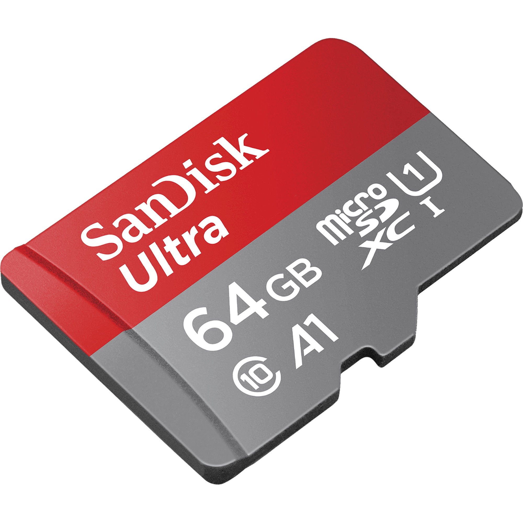SanDisk 64GB Ultra UHS-I microSDXC Memory Card with SD Adapter (Class 10)