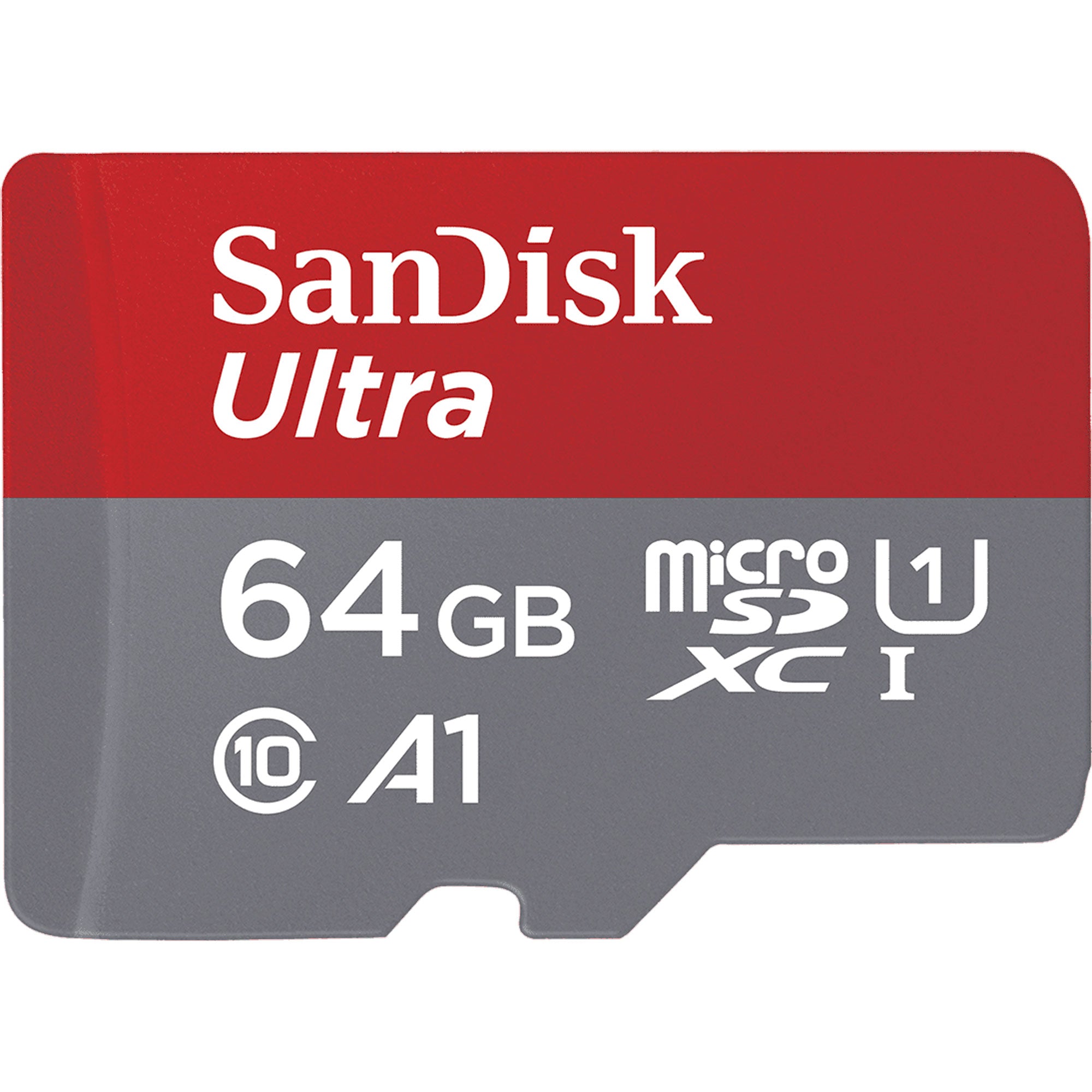 SanDisk 64GB Ultra UHS-I microSDXC Memory Card with SD Adapter (Class 10)