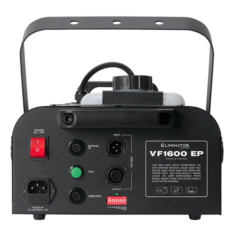 Eliminator Lighting VF1600 EP 1500W Mobile DMX Fog Machine with Remote