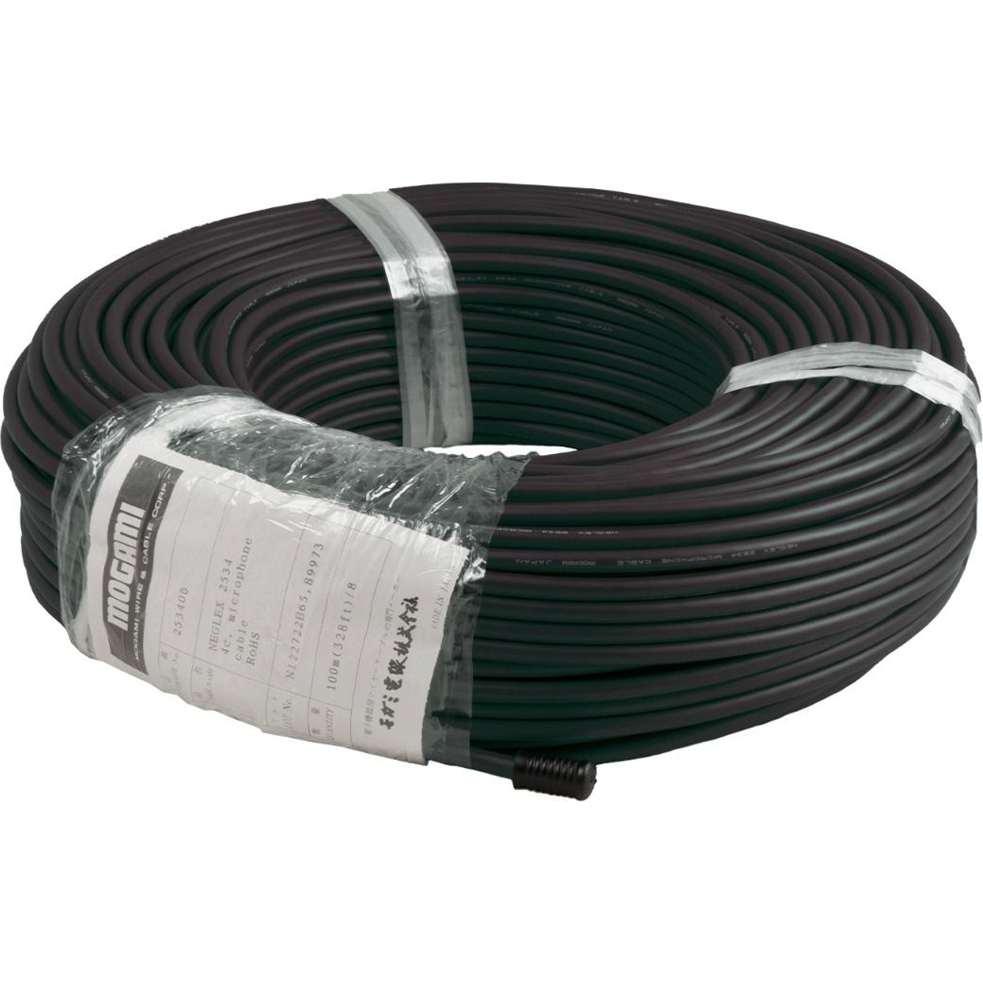 Mogami W2534 Neglex Quad Microphone Cable (Black, 164'/50m Roll)