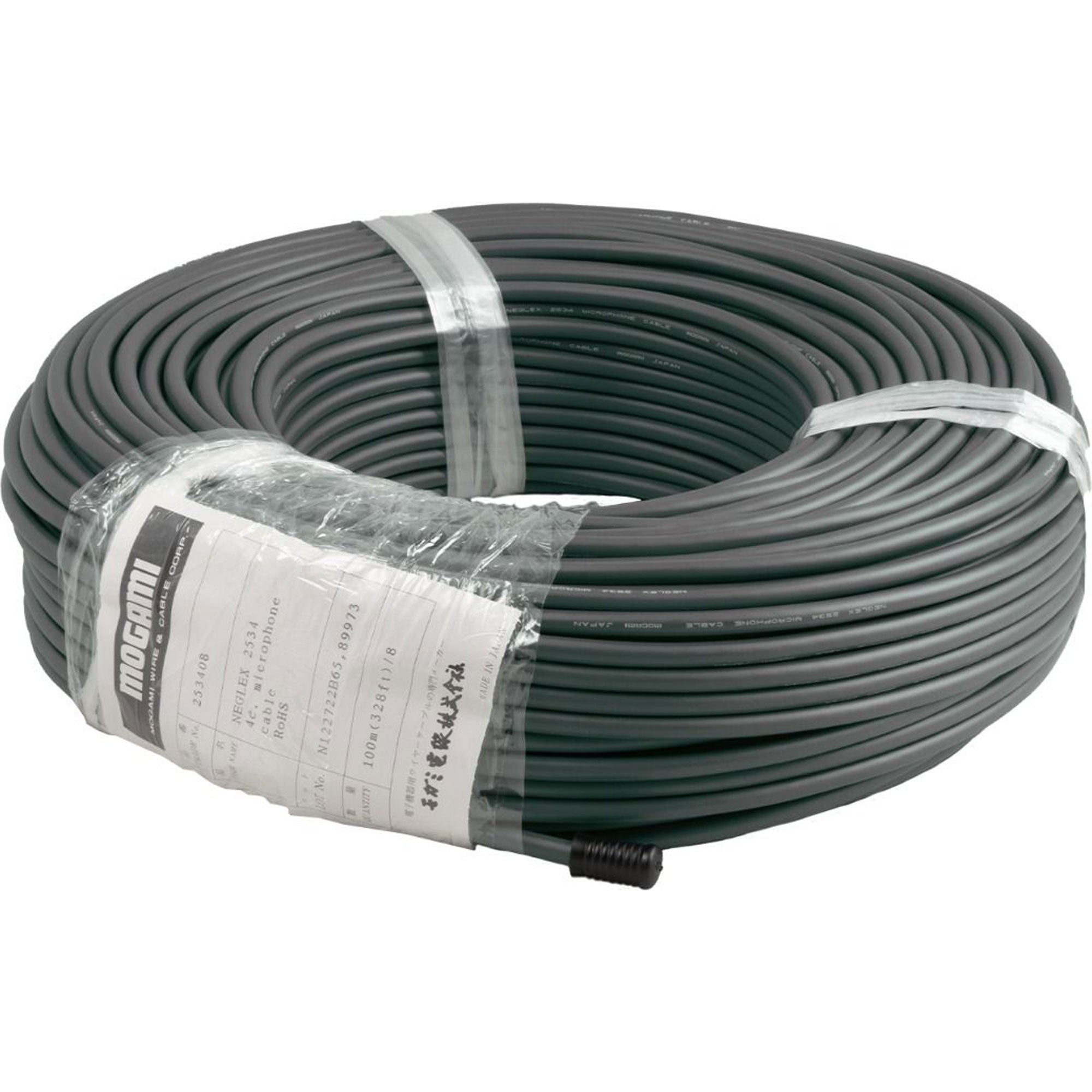 Mogami W2534 Neglex Quad Microphone Cable (Grey, 328'/100m Roll)