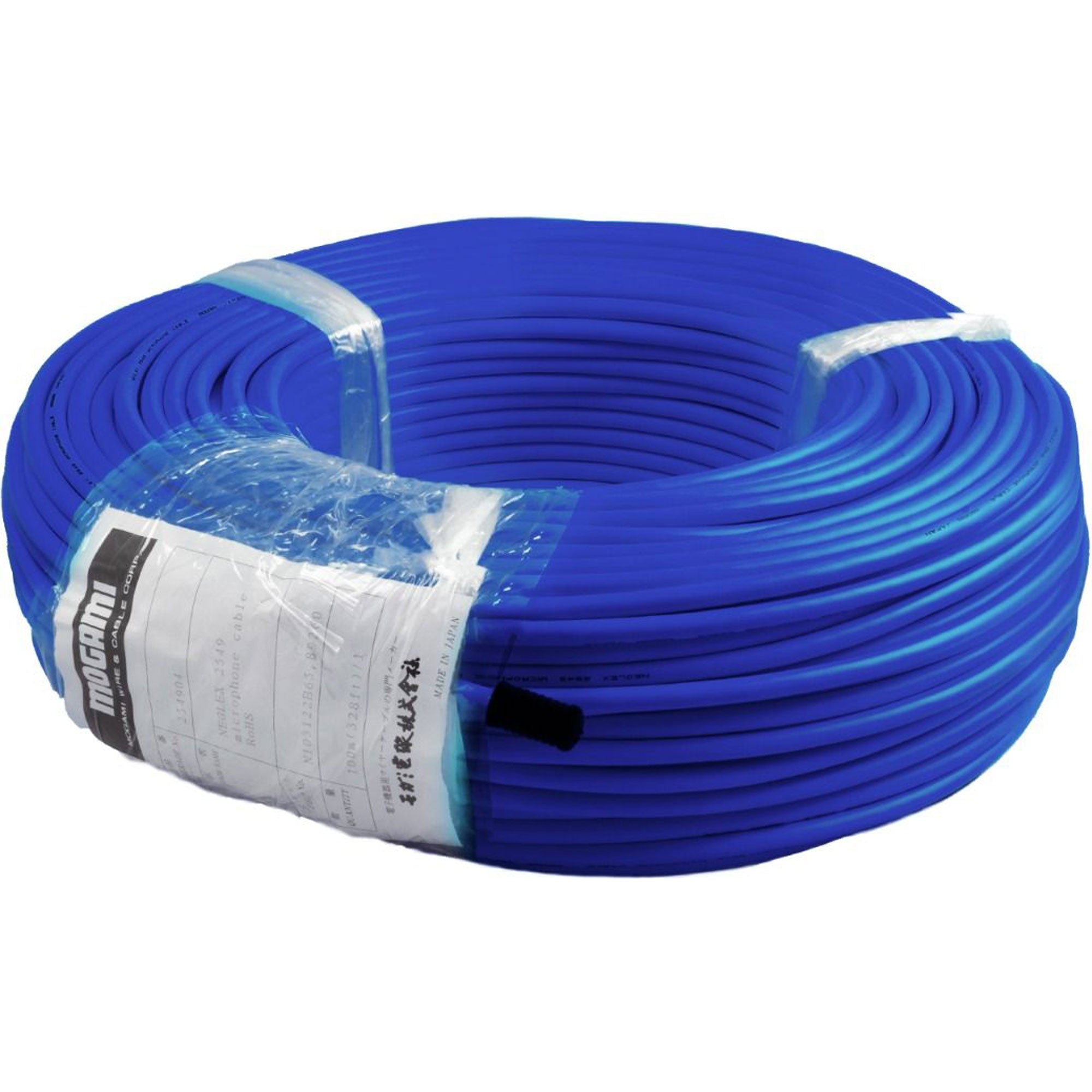 Mogami W2549 Long Run Mic Cable (Blue, 328'/100m Roll)