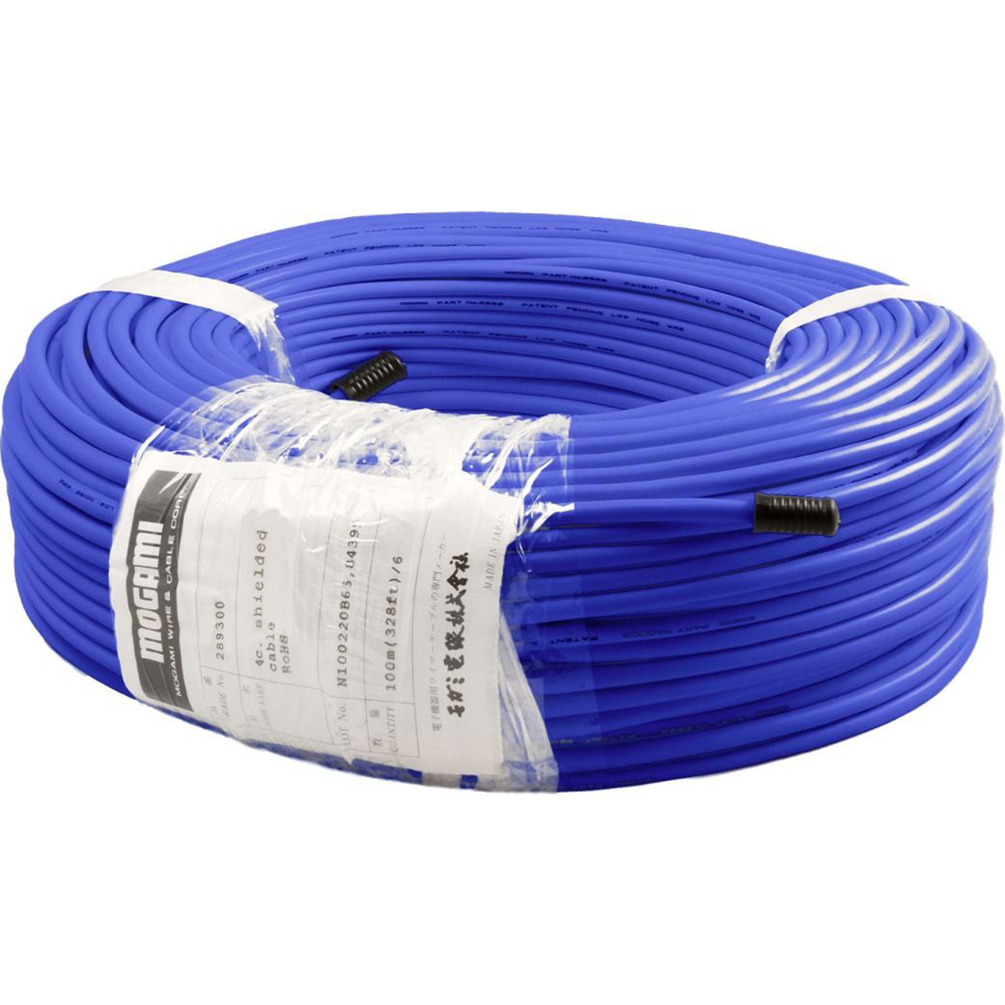 Mogami W2893 Miniature Neglex Quad Microphone Cable (Blue, 328'/100m Roll)