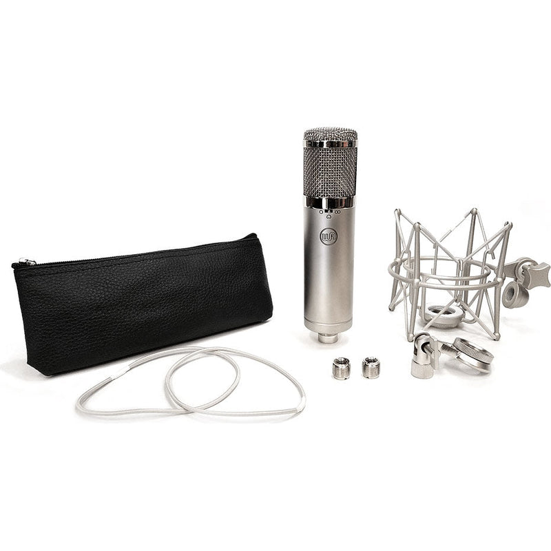 Warm Audio WA-47jr Large-Diaphragm FET Condenser Microphone with FREE 20' XLR Cable (Silver)