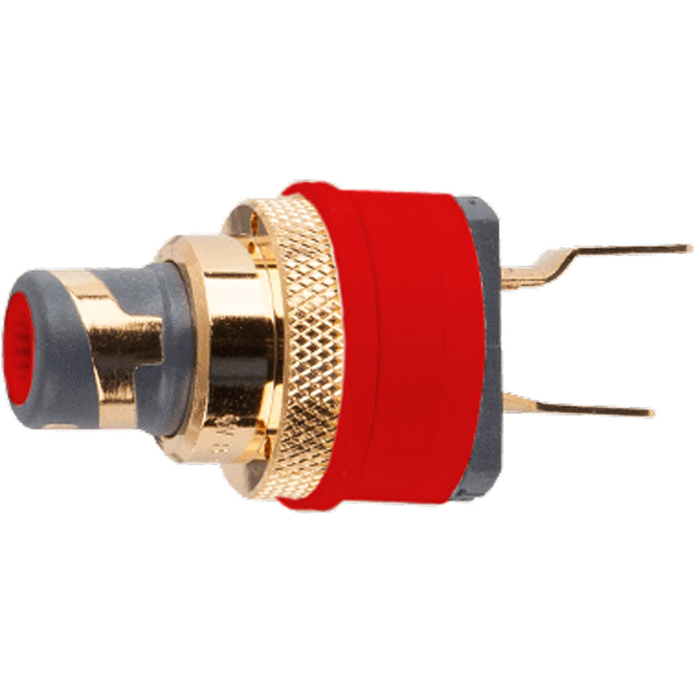 WBT 0210-Cu-Ms Nextgen Gold Plated RCA Female Socket Jack with Metal Nut (Single, Red)