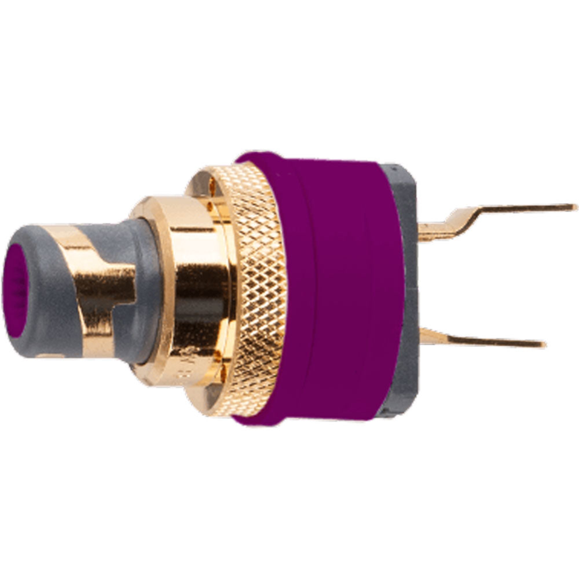 WBT 0210-Cu-Ms Nextgen Gold Plated RCA Female Socket Jack with Metal Nut (Single, Purple)