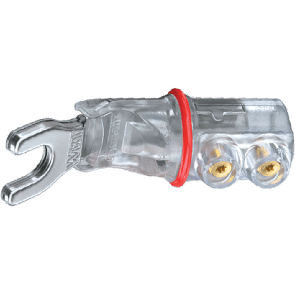 WBT 0661 Ag nextgen 1/4" Spade Plug Made from Fine Silver (Single, Red)