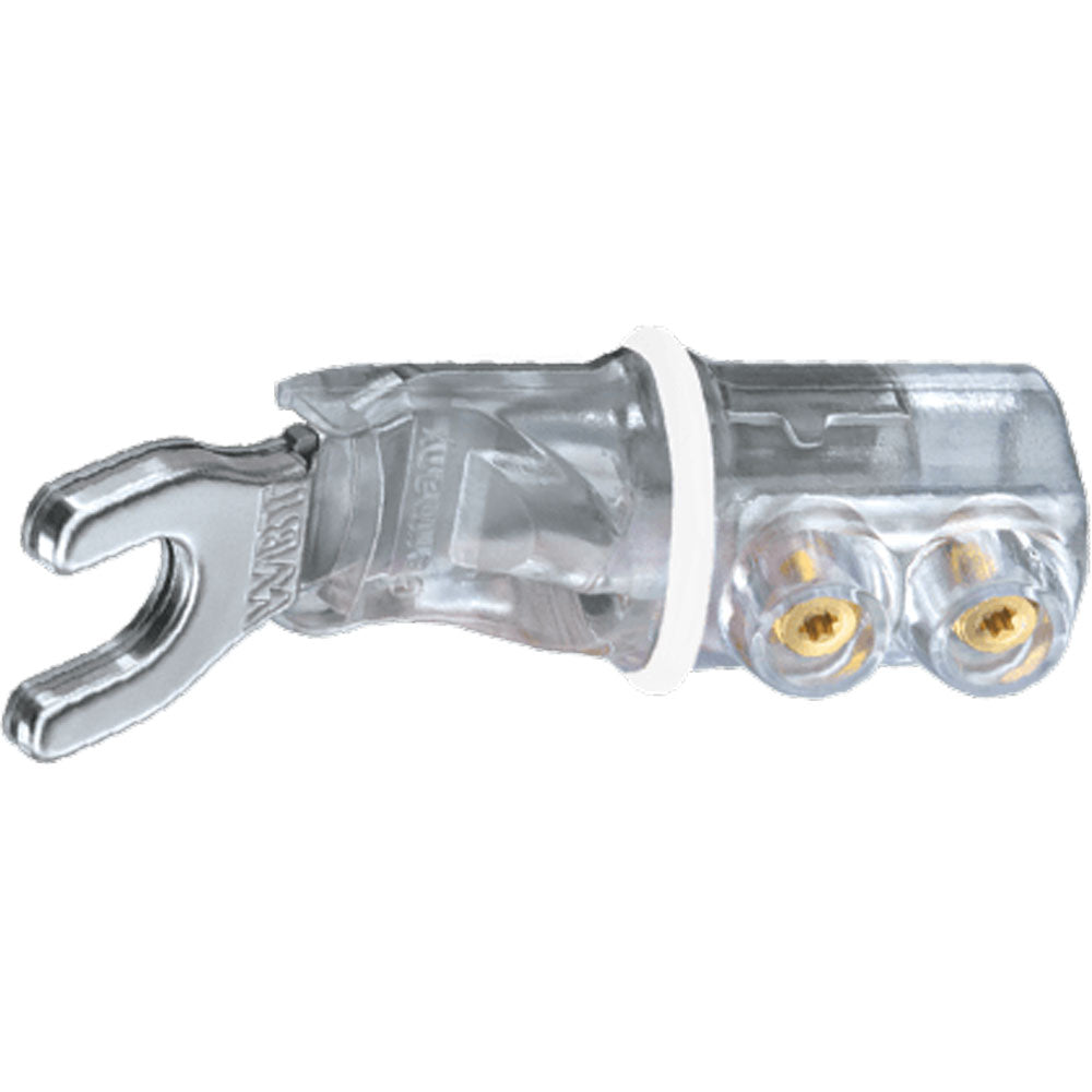WBT 0661 Ag nextgen 1/4" Spade Plug Made from Fine Silver (Single, White)