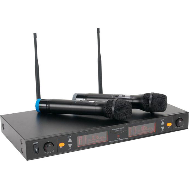 American DJ WM219 2-Channel UHF Wireless Microphone System